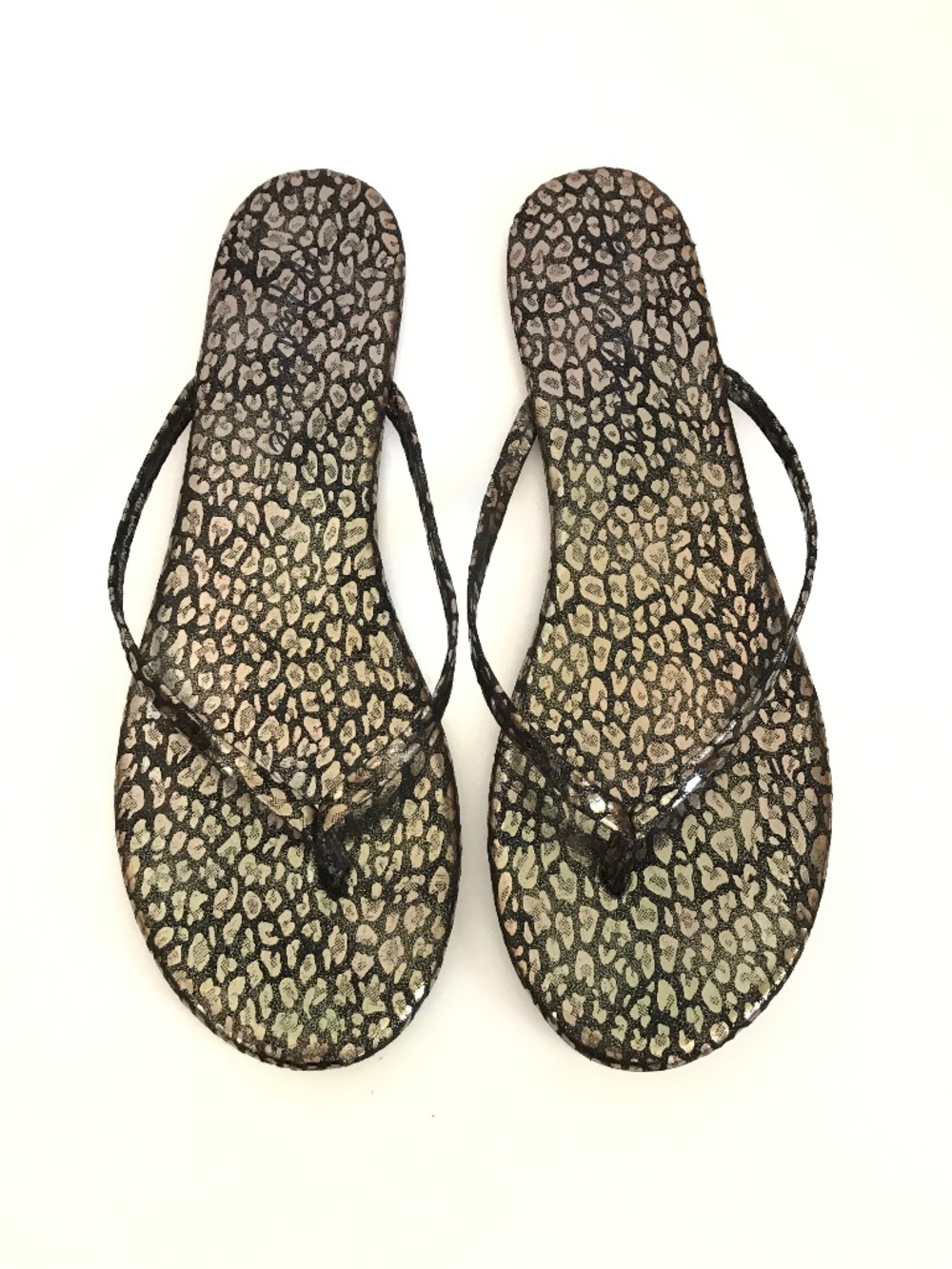 MATISSE Animal Print Sandals Malibu Metallic Black and Gold Women’s Size 10